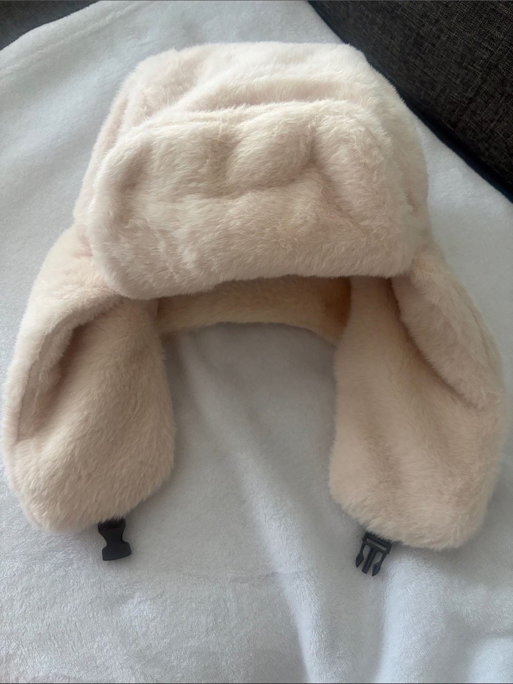 Fur Trapper Hat - Cream